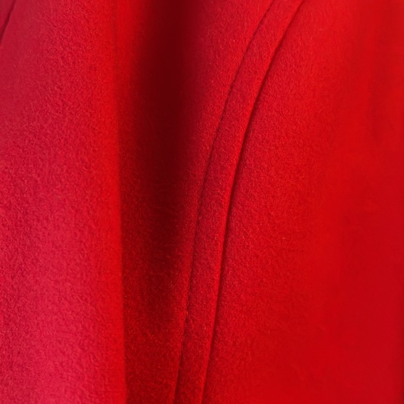 J Jill Scarlet Red "The Journey Coat" Lined Side Pockets Mid Length XL - Picture 8 of 13
